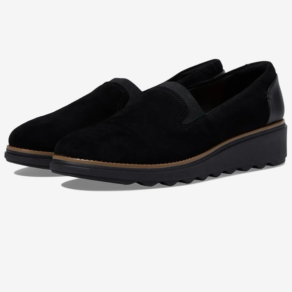 New Clark’s Sharon Dolly Black Noir shoes Size 8.5 - Picture 1 of 13